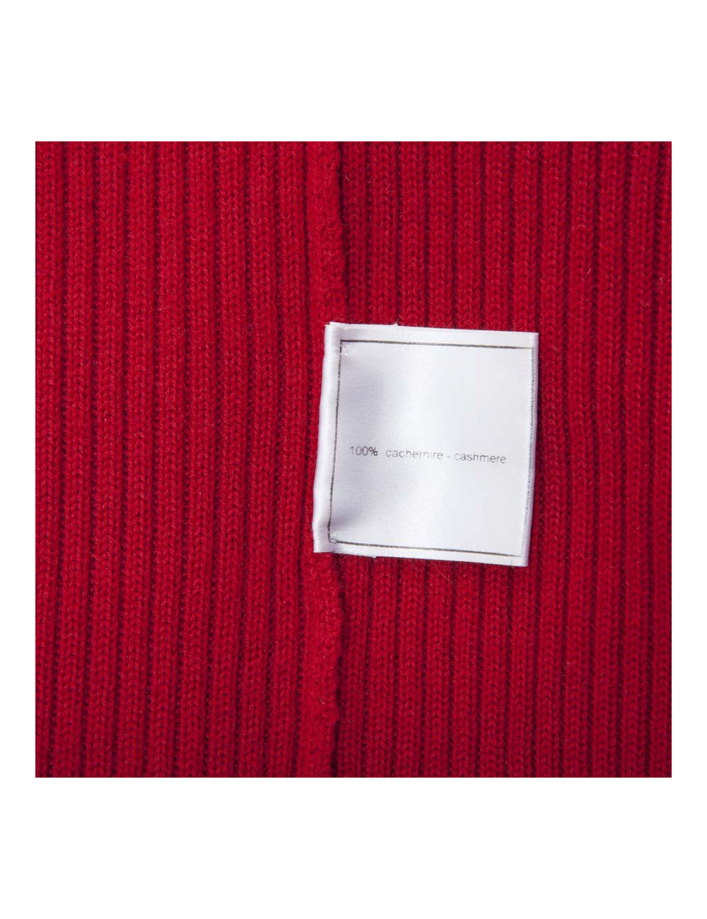 Col roulé CHANEL T38 cachemire rouge