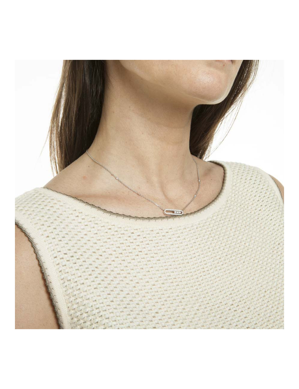 Twin set CHANEL T38 laine beige