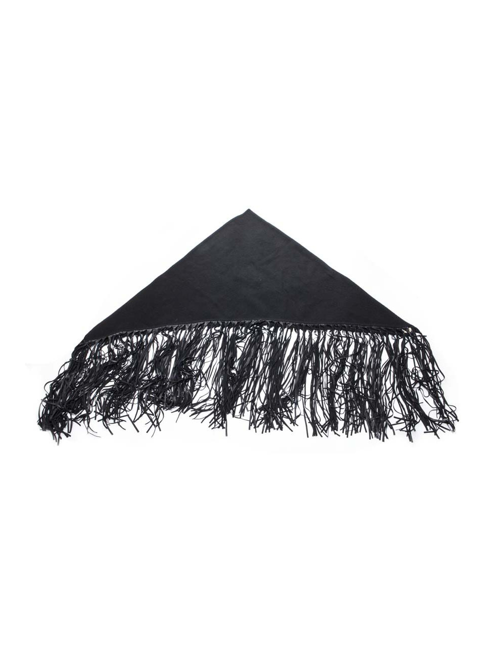 Châle HERMES à franges noir