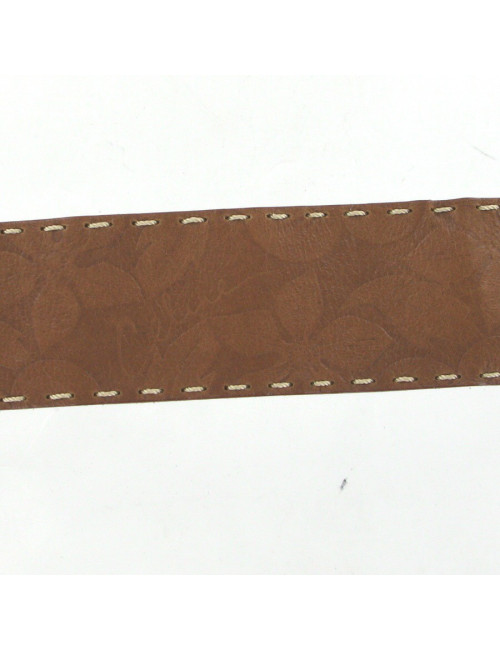 Ceinture CELINE en cuir embossé marron