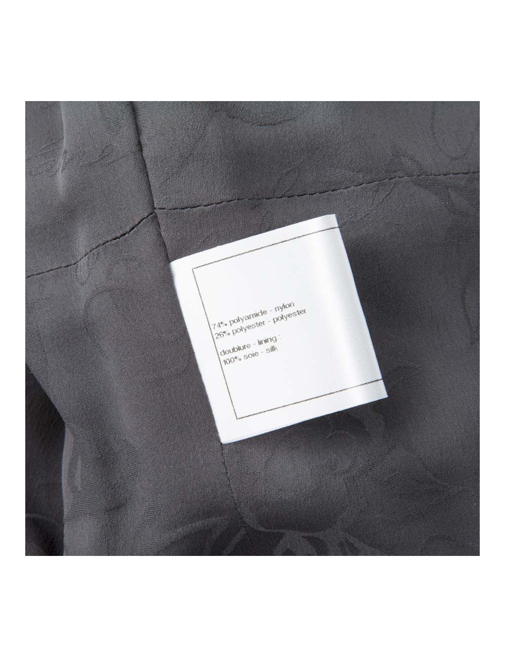 Veste CHANEL T 36 fils argent 