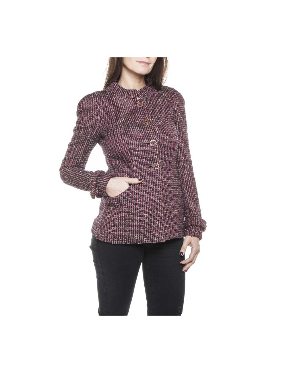 Veste CHANEL tweed multicolore 