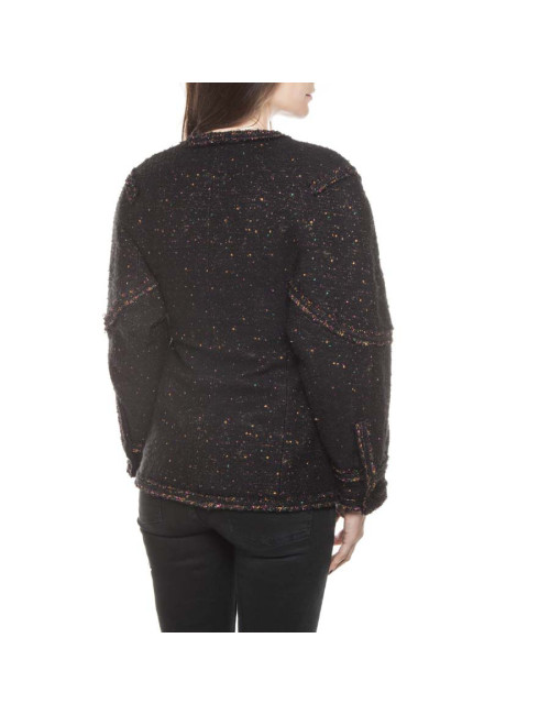 Veste CHANEL T  noire à paillettes