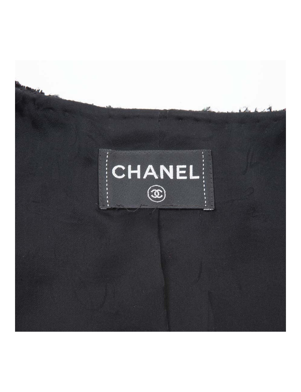 CHANEL T 36/38 black jacket with sequins