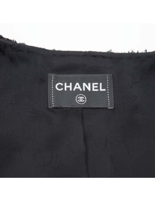 CHANEL T 36/38 black jacket with sequins