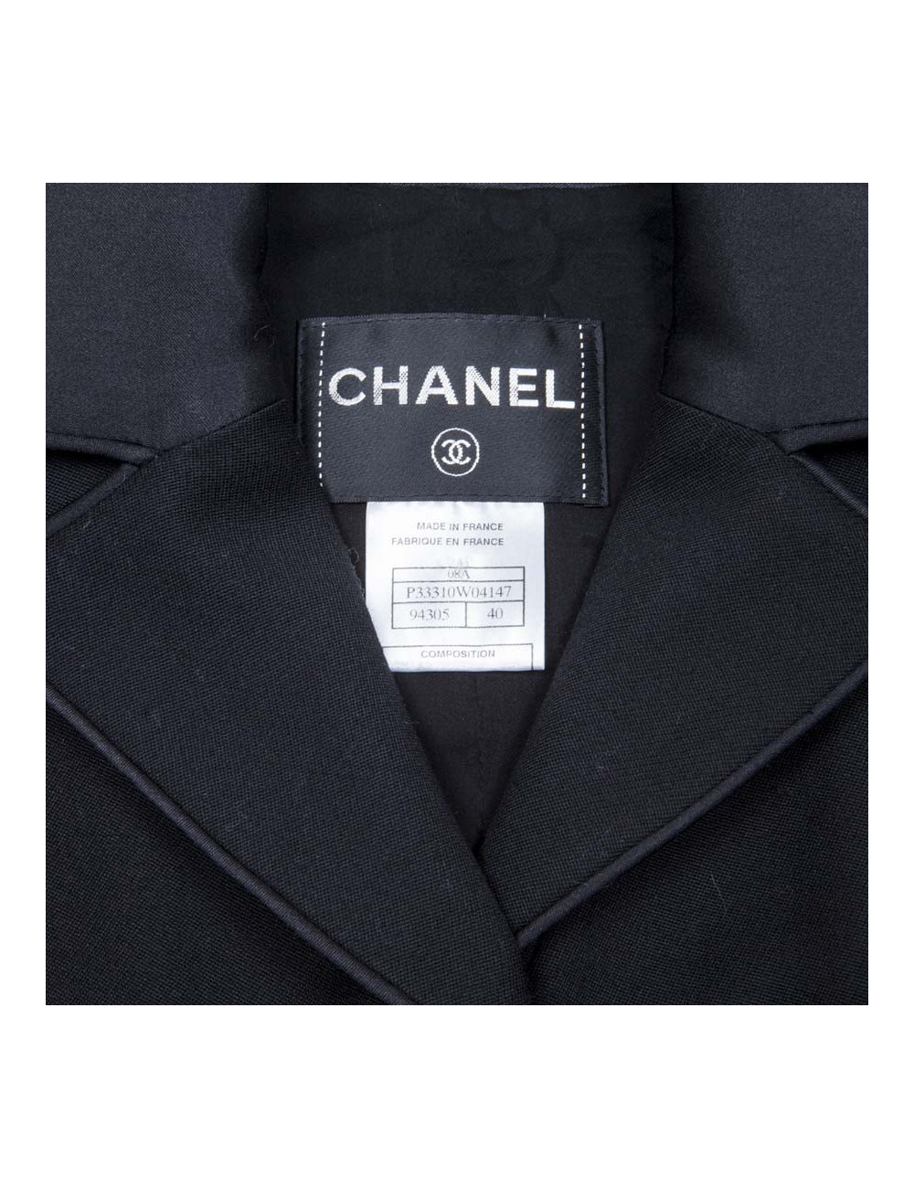 Veste noire CHANEL t 40