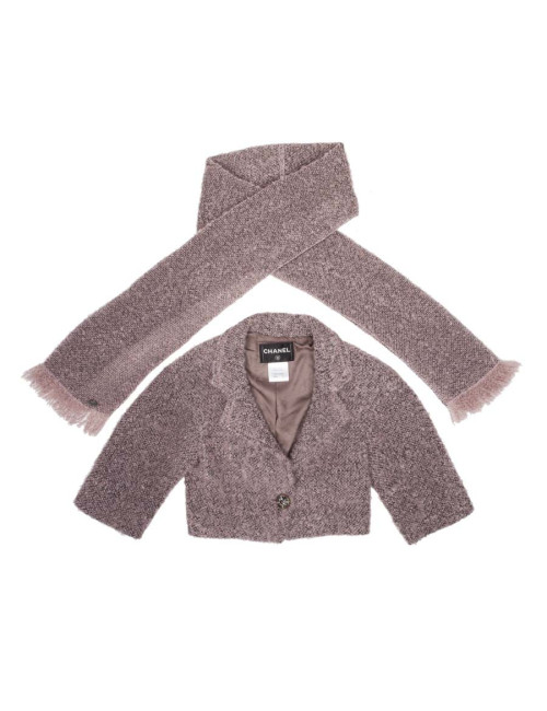 Veste CHANEL T34 en mohair