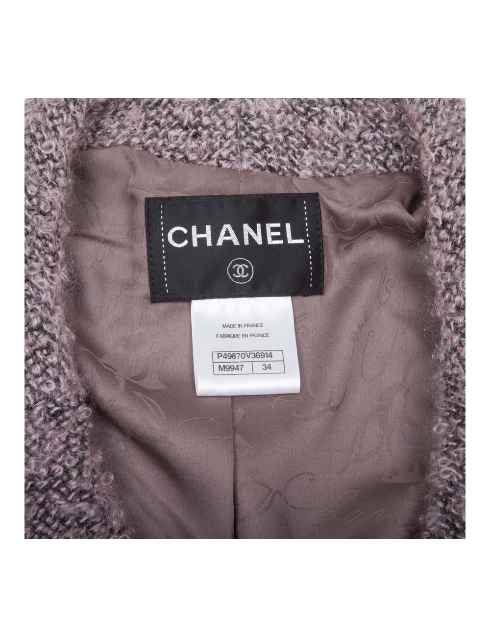 Veste CHANEL T34 en mohair