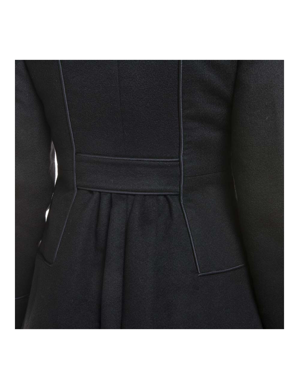 Manteau CHANEL T 34 FR "Paris-Moscou" cachemire noir