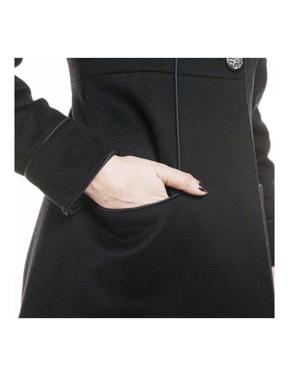 Manteau CHANEL T 34 FR "Paris-Moscou" cachemire noir