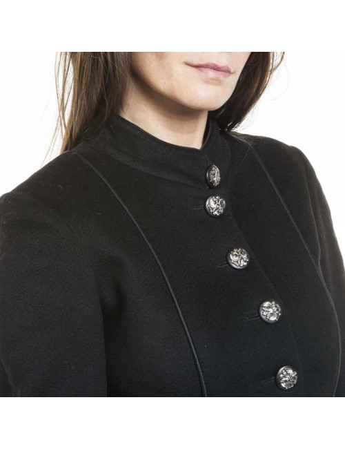 CHANEL T 34 en "Paris-Moscow" black cashmere coat