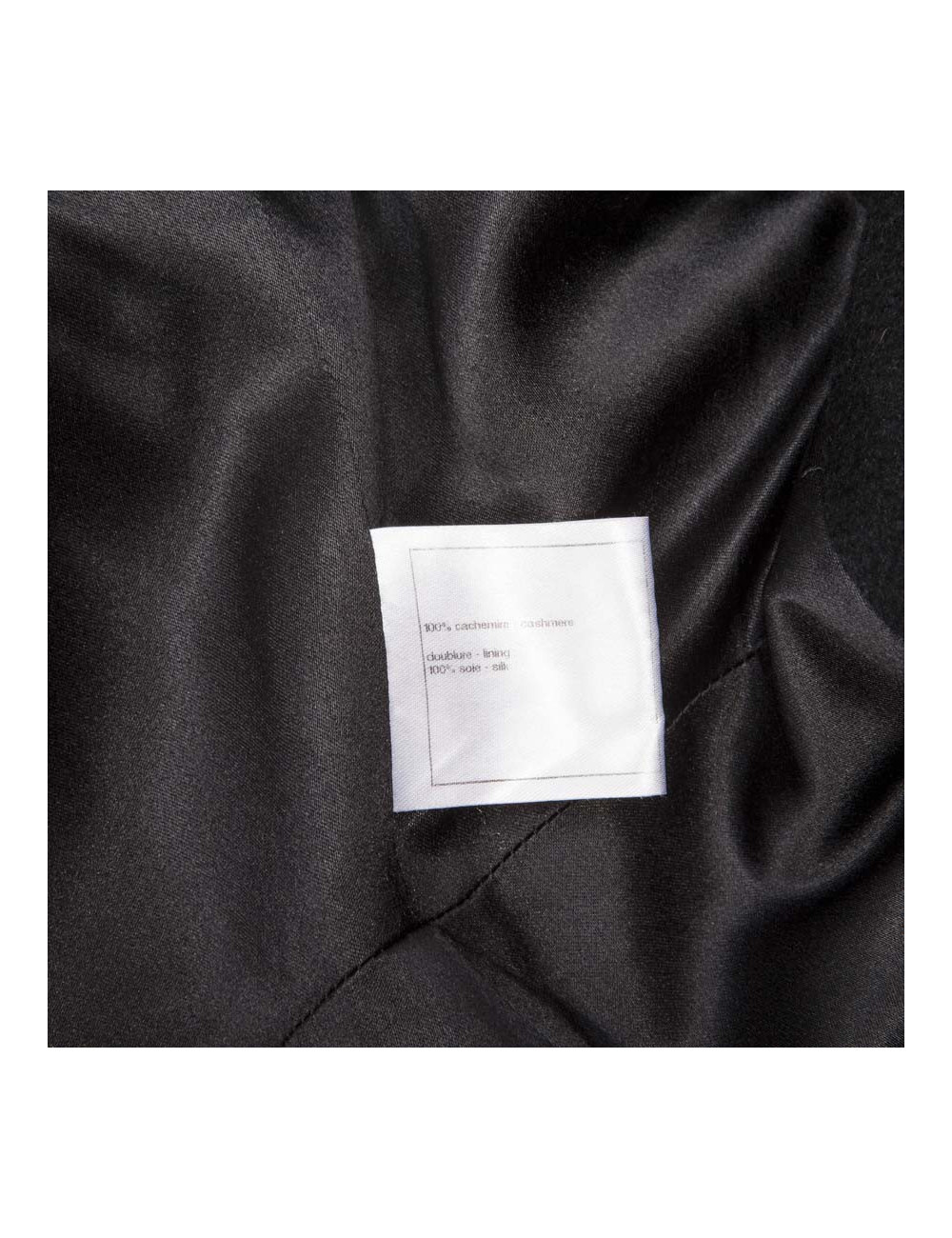 Manteau CHANEL T 34 FR "Paris-Moscou" cachemire noir