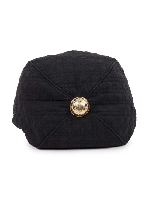 Sac vintage CHRISTIAN DIOR toile noire
