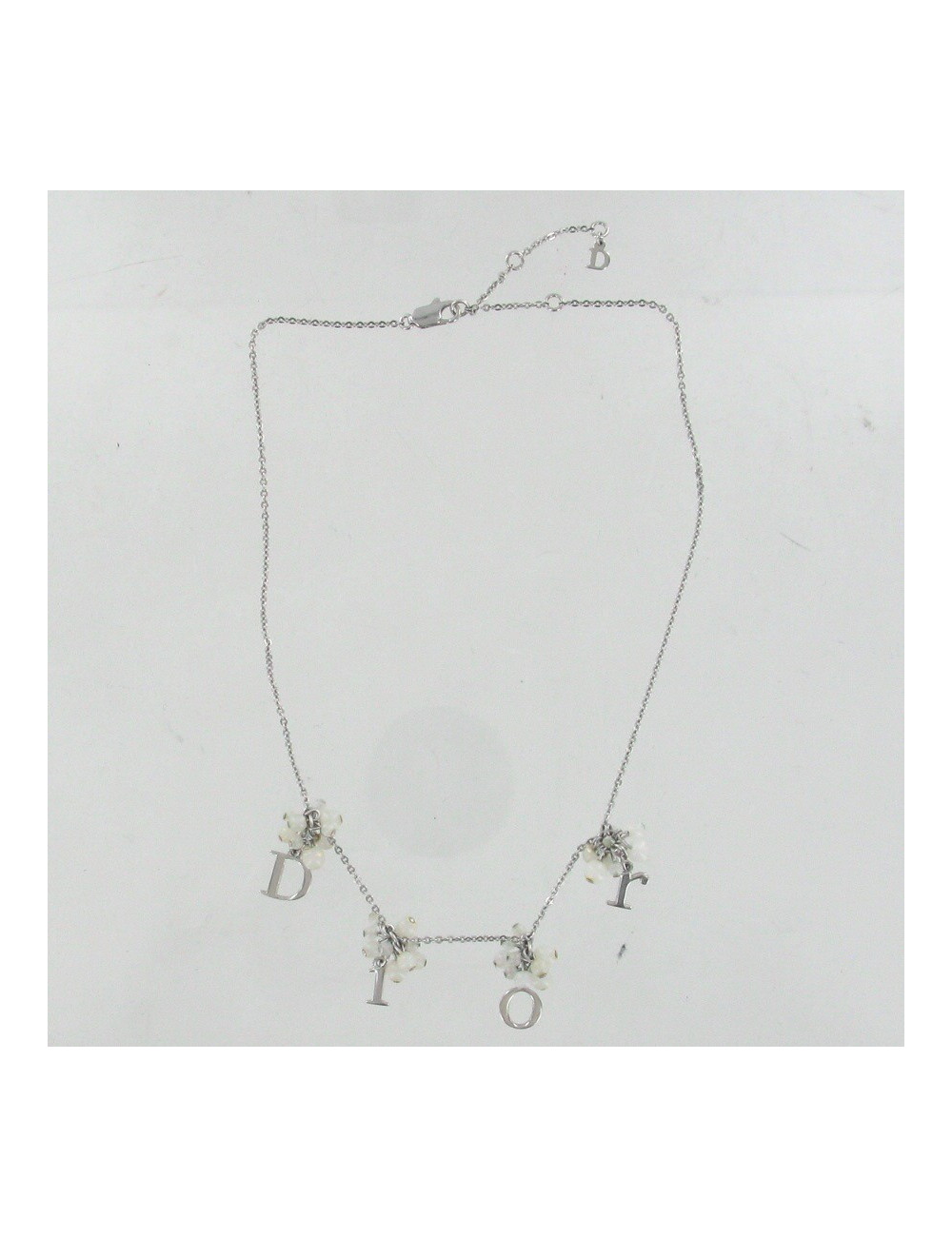 Collier DIOR perles blanches