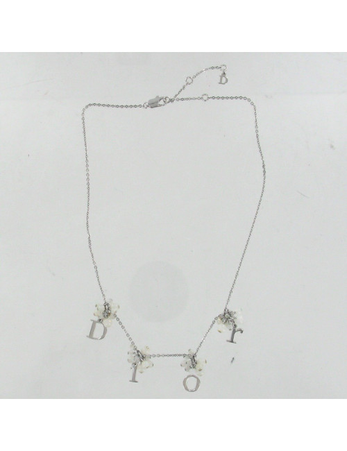 Collier DIOR perles blanches
