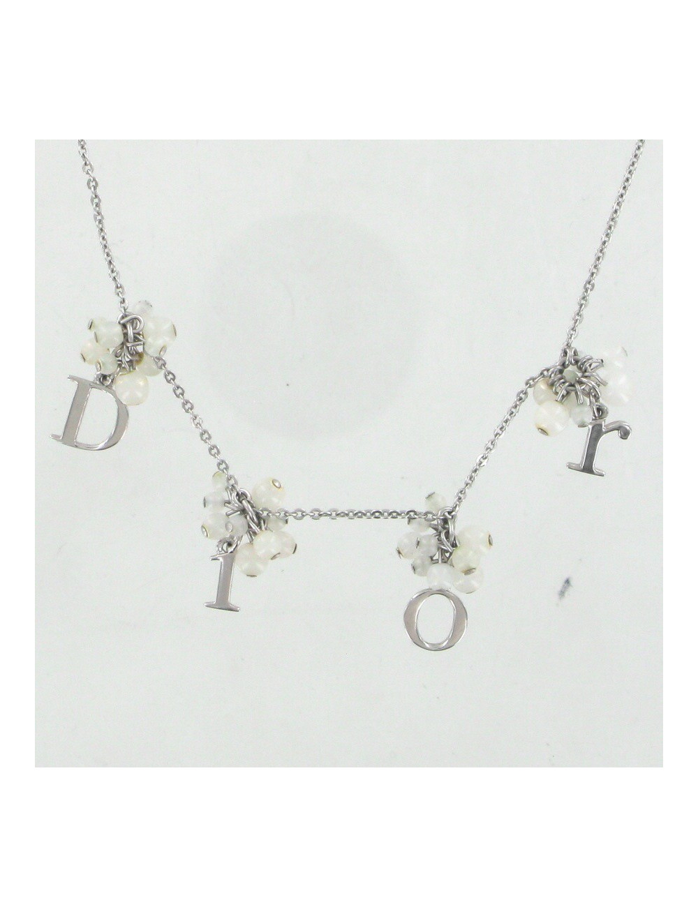 Collier DIOR perles blanches