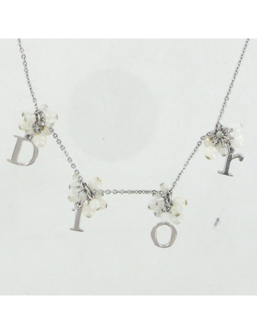 Collier DIOR perles blanches