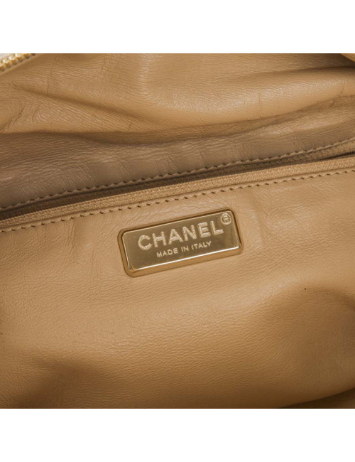 Sac bowling CHANEL doré vieilli