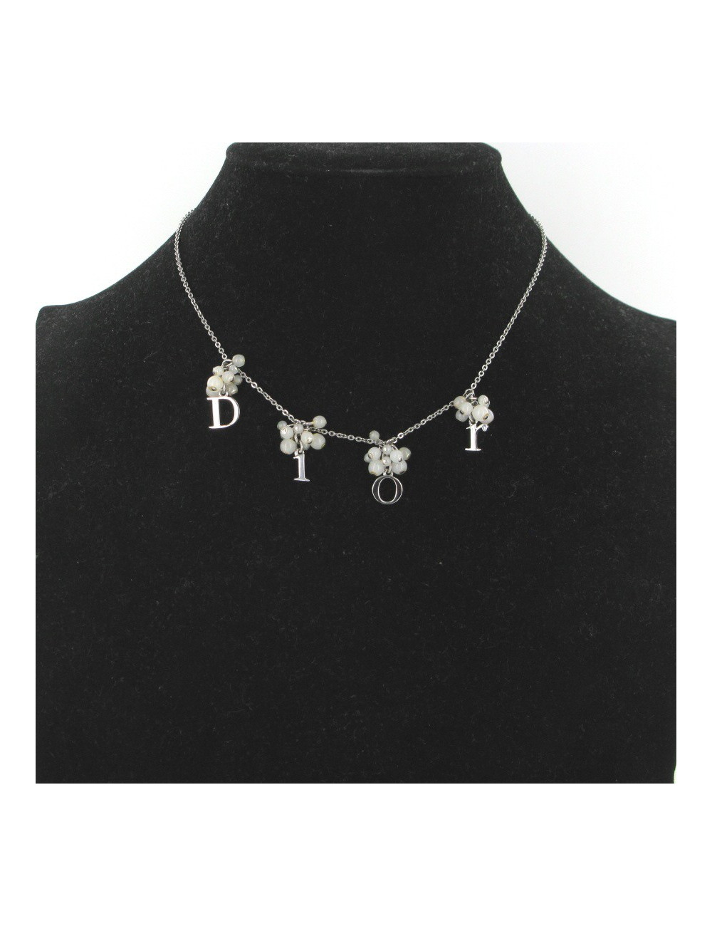 Collier DIOR perles blanches