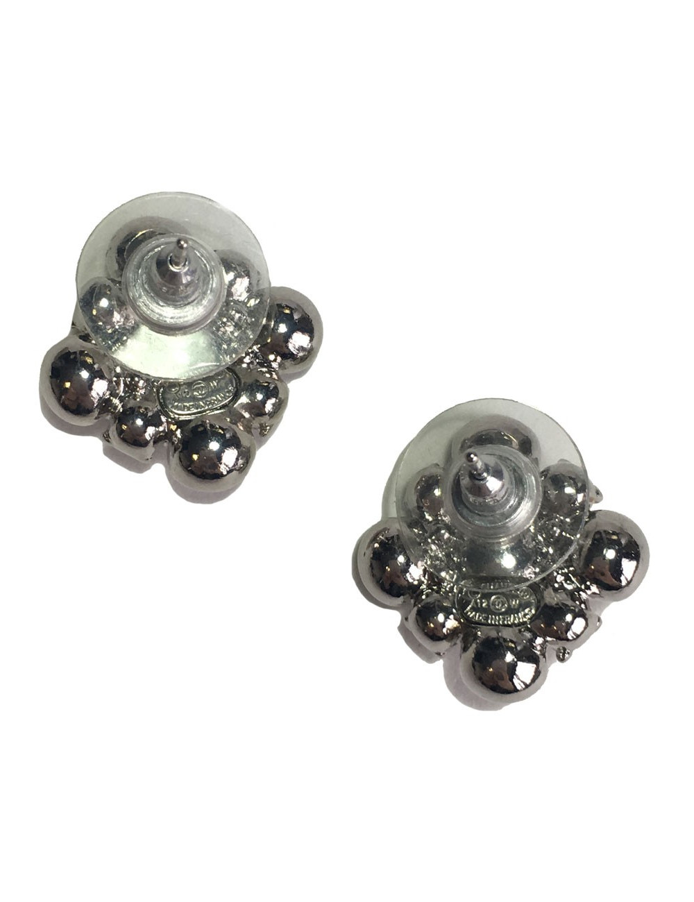 Chanel studs earrings set with brilliants