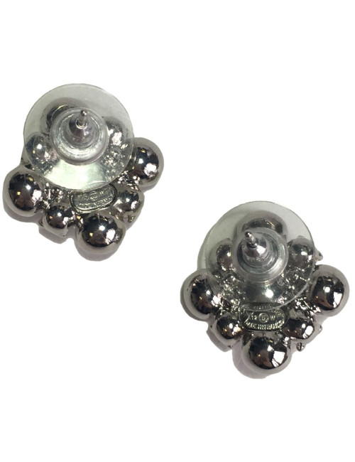 Chanel studs earrings set with brilliants