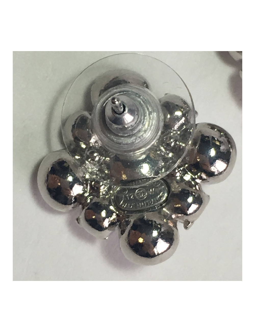 Chanel studs earrings set with brilliants