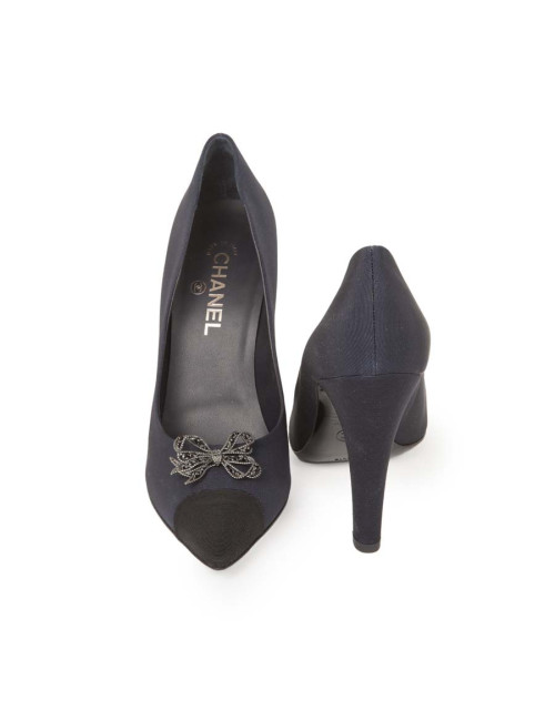 Escarpins CHANEL T    bicolores