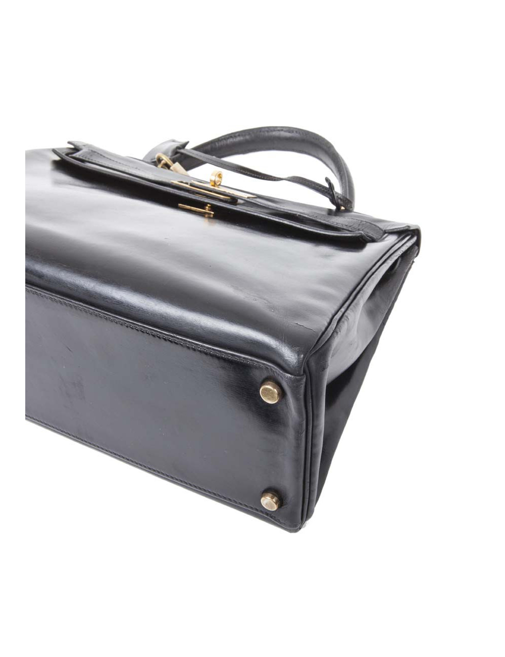  reparation Sac Kelly 32 HERMES cuir box noir
