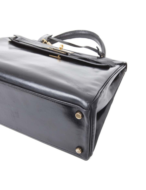  reparation Sac Kelly 32 HERMES cuir box noir