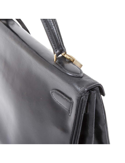  reparation Sac Kelly 32 HERMES cuir box noir