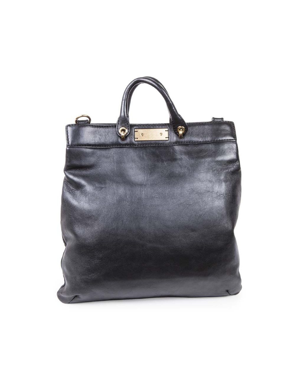 Sac MARC JACOBS cuir noir et strass 