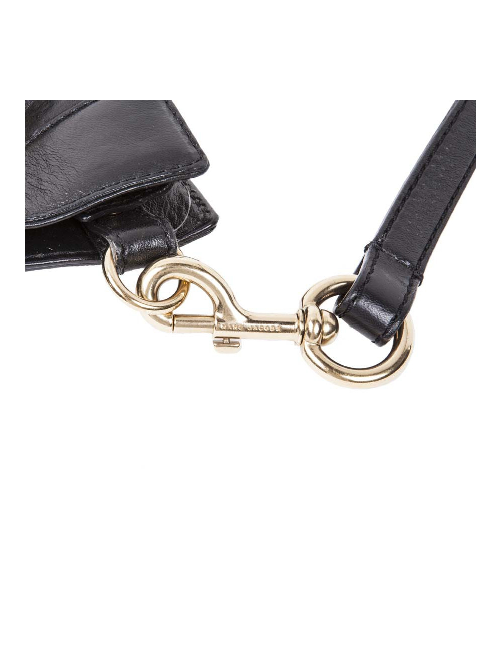 Sac MARC JACOBS cuir noir et strass 