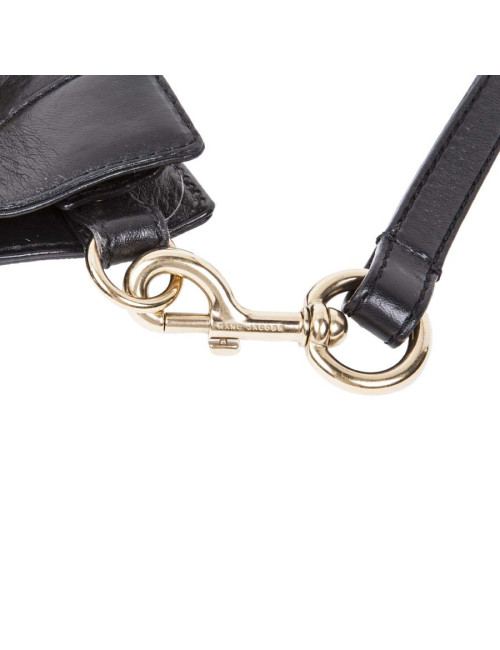 Sac MARC JACOBS cuir noir et strass 