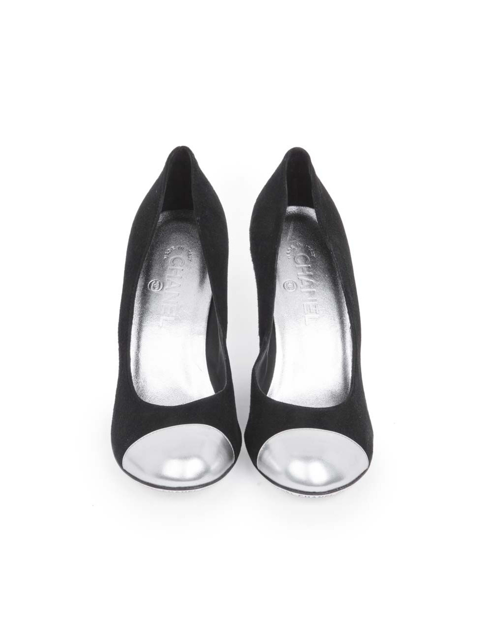 Escarpins CHANEL T veau velours noir