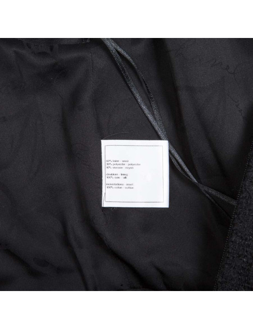 Robe CHANEL T 34 "Paris-Dallas" noire