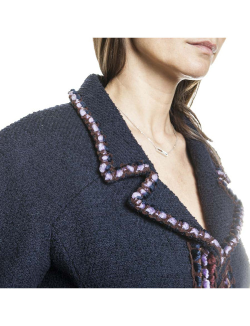 Manteau CHANEL bleu marine 