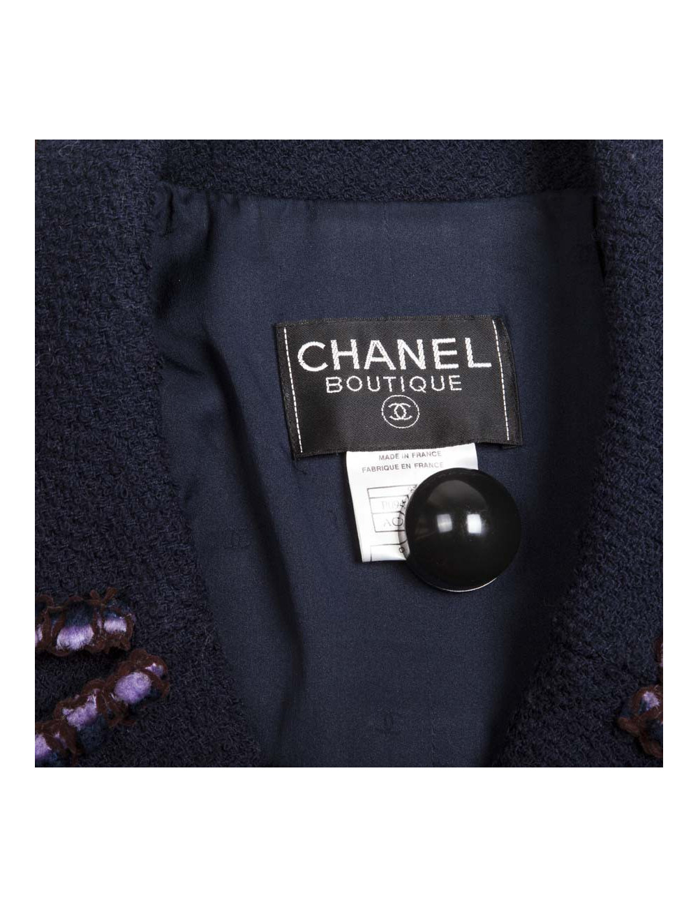 Manteau CHANEL bleu marine 