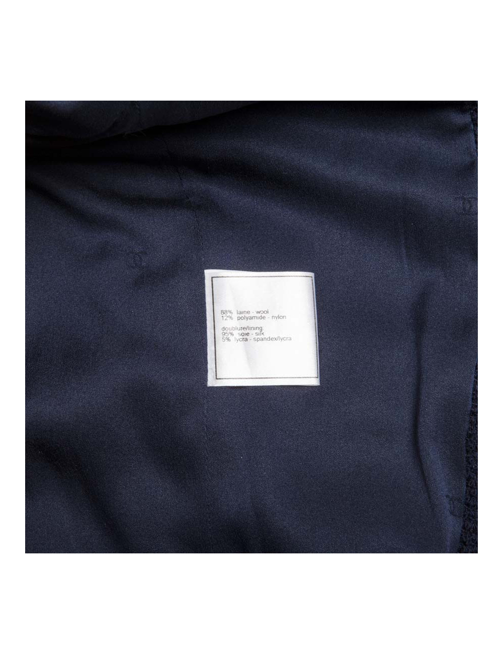 Manteau CHANEL bleu marine 