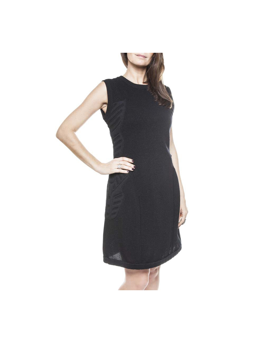 Robe CHANEL T40 laine noire