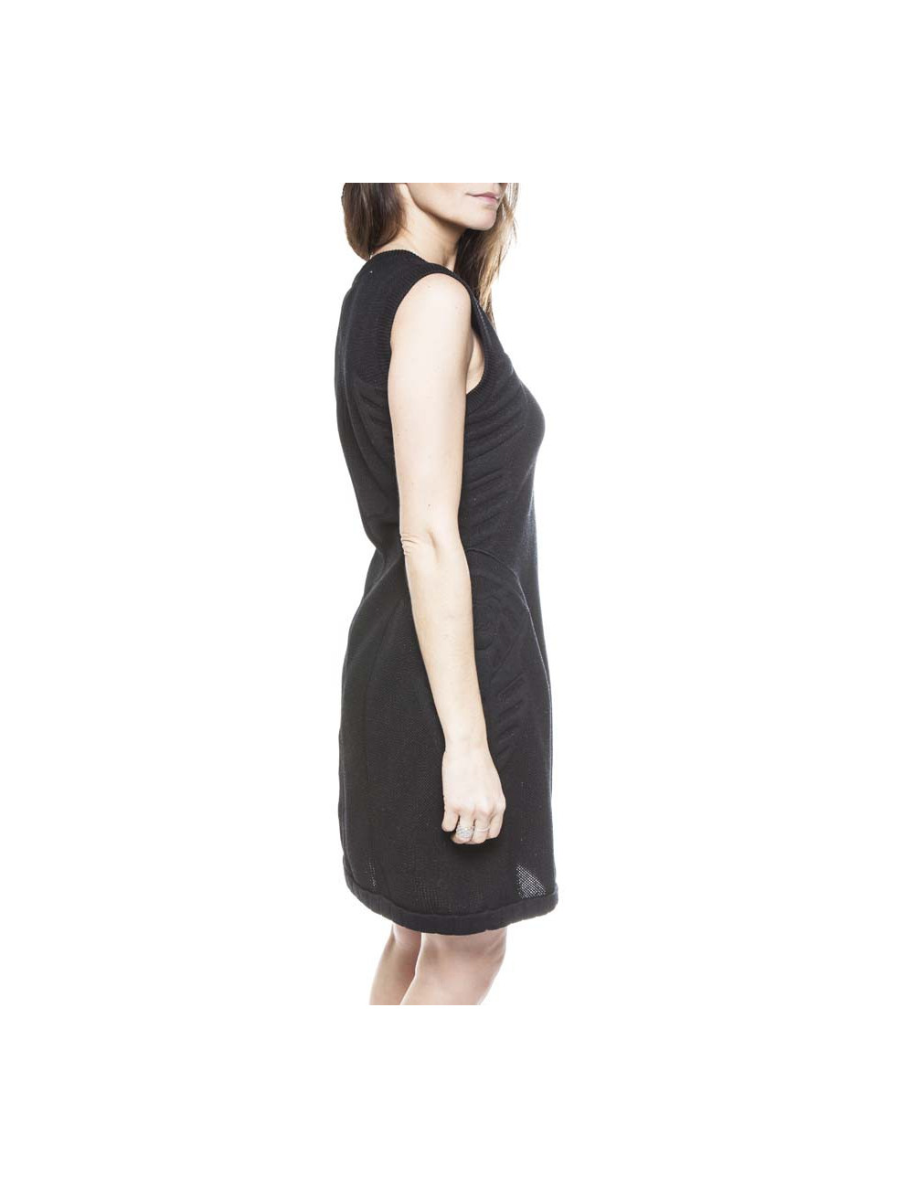 Robe CHANEL T40 laine noire