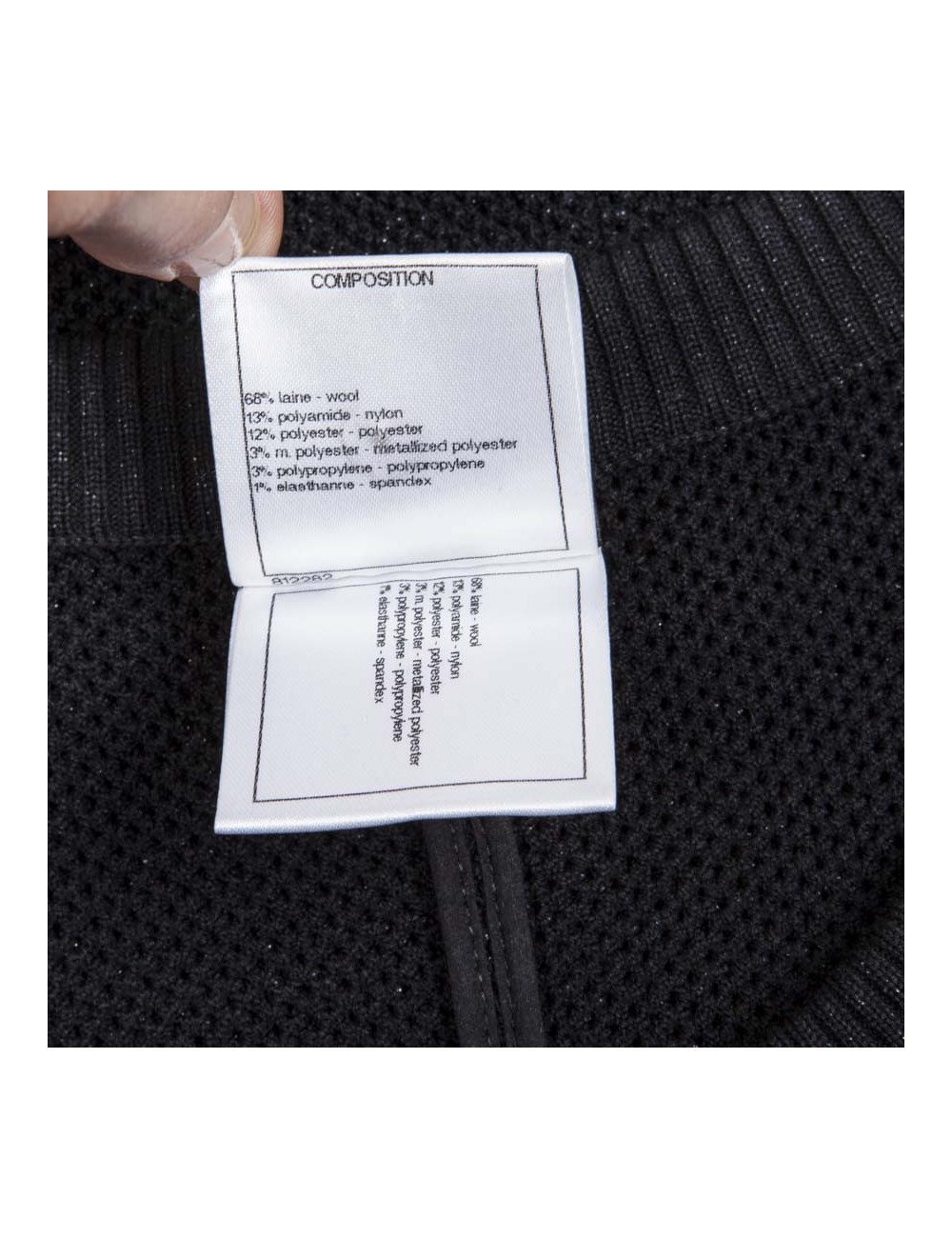 Robe CHANEL T40 laine noire