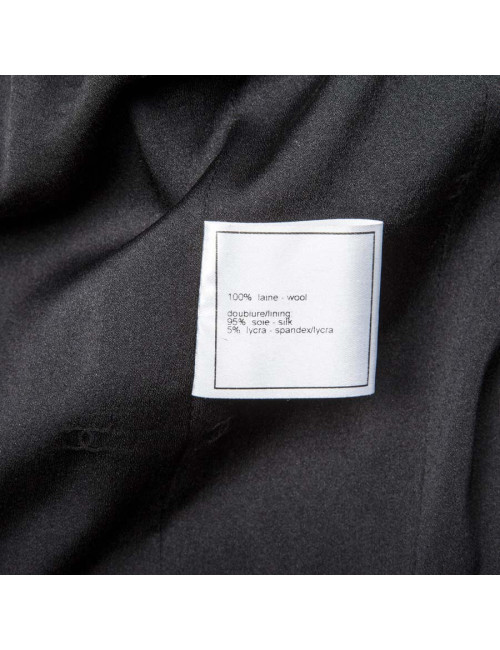 Ensemble CHANEL T 38 noir en laine 