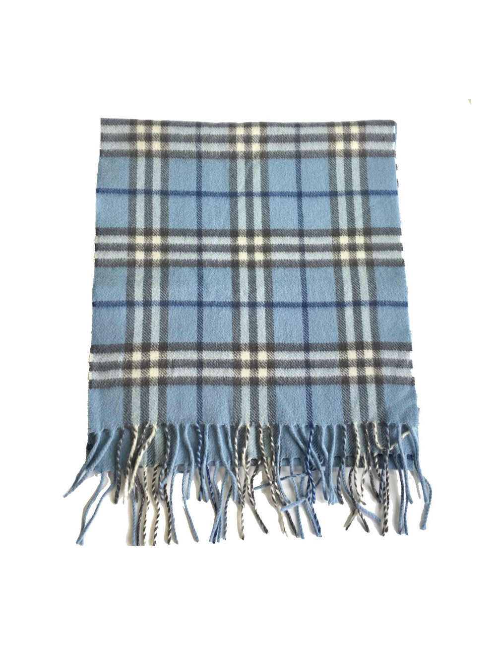 Echarpe BURBERRY bleue en cachemire