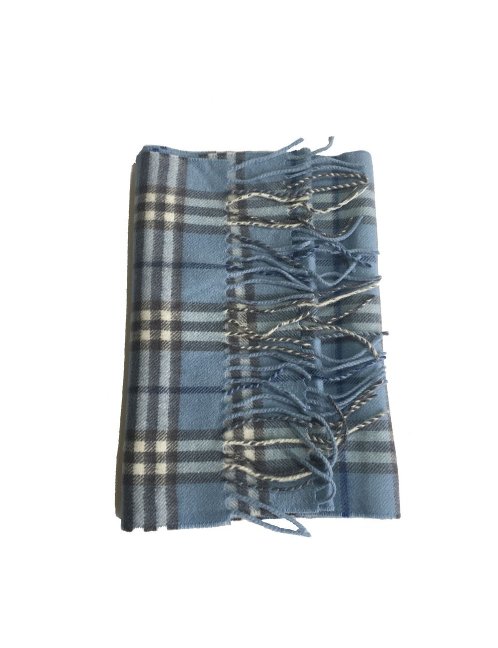 Echarpe BURBERRY bleue en cachemire