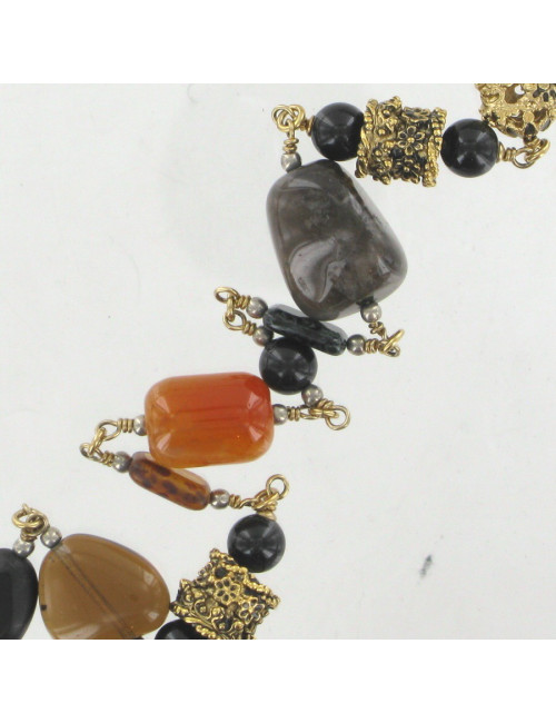 Sautoir CHANEL pierres multicolores