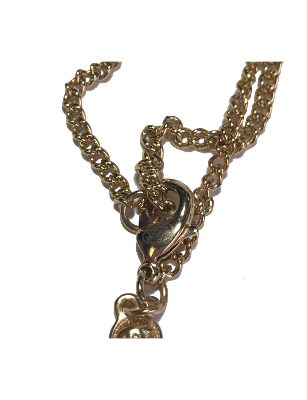 Sautoir CHANEL "Paris-Moscou" pendentif poupée russe et perles multicolores