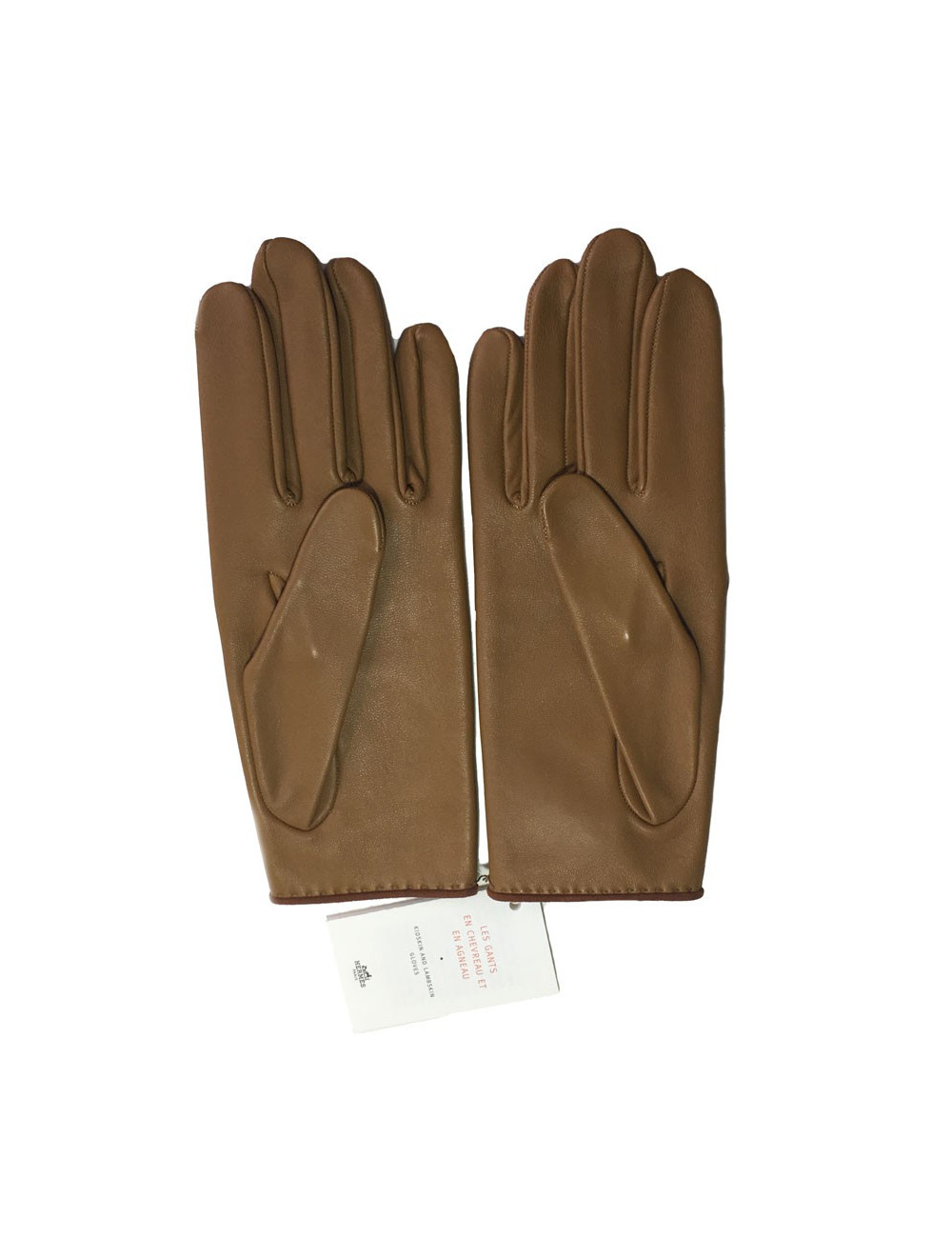 Gants HERMÈS en agneau glacé T 7