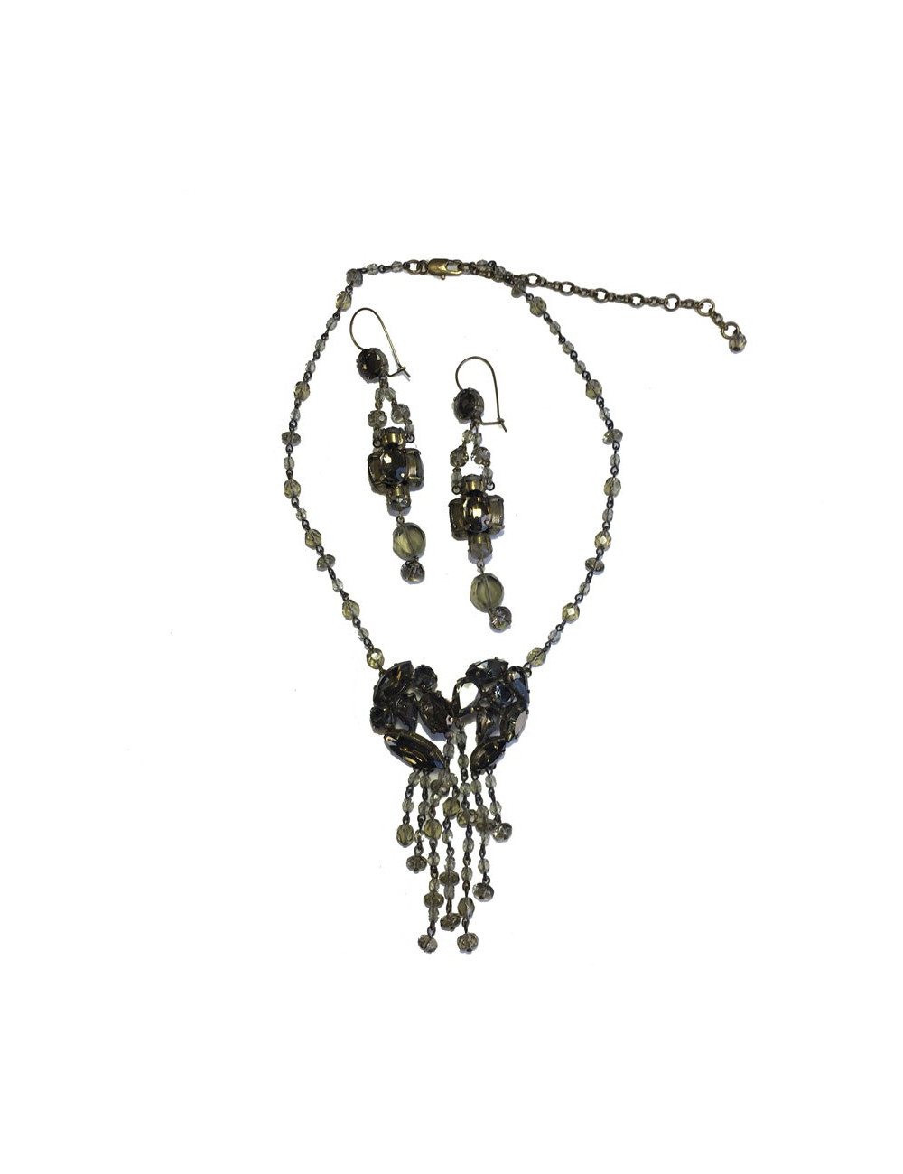 Parure JEAN-PAUL GAULTIER collier et boucles d'oreilles clous