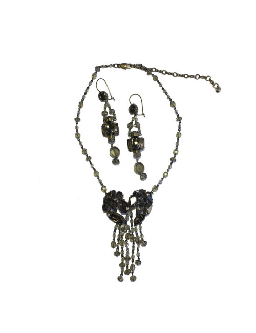 Parure JEAN-PAUL GAULTIER collier et boucles d'oreilles clous