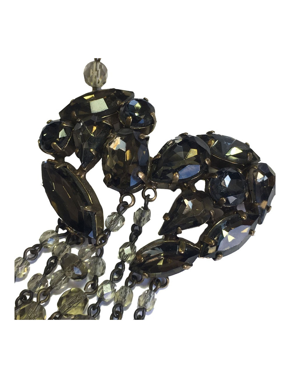 Parure JEAN-PAUL GAULTIER collier et boucles d'oreilles clous